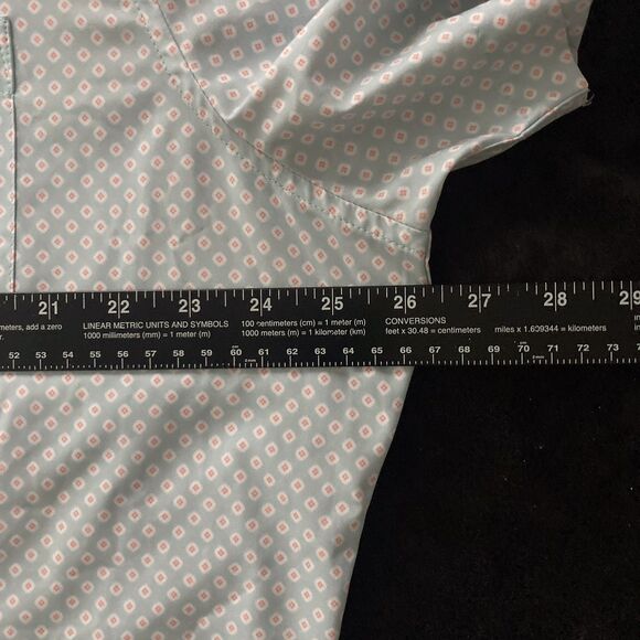 Mizzen + Main Leeward Shirt Mens XL Geometric Print Classic Fit Button Up Preppy - Picture 5 of 6